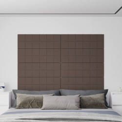 vidaXL Paneles de pared 12 uds tela gris taupe 90x30 cm 3,24 m²