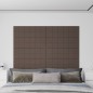 vidaXL Paneles de pared 12 uds tela gris taupe 90x30 cm 3,24 m² vidaXL Paneles de pared 12 uds tela gris taupe 90x30 cm 3,24 m²