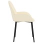 vidaXL Sillas de comedor 2 unidades cuero sintético color crema vidaXL Sillas de comedor 2 unidades cuero sintético color crema