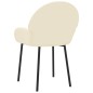 vidaXL Sillas de comedor 2 unidades cuero sintético color crema vidaXL Sillas de comedor 2 unidades cuero sintético color crema