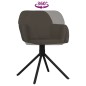 vidaXL Sillas de comedor giratorias 2 unidades terciopelo gris oscuro vidaXL Sillas de comedor giratorias 2 unidades terciopelo gris oscuro