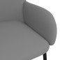 vidaXL Sillas de comedor 2 unidades cuero sintético gris