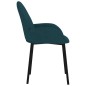 vidaXL Sillas de comedor 2 unidades terciopelo azul