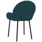 vidaXL Sillas de comedor 2 unidades terciopelo azul