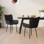 vidaXL Sillas de comedor 2 unidades terciopelo negro vidaXL Sillas de comedor 2 unidades terciopelo negro