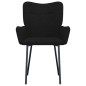 vidaXL Sillas de comedor 2 unidades terciopelo negro vidaXL Sillas de comedor 2 unidades terciopelo negro