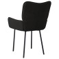 vidaXL Sillas de comedor 2 unidades terciopelo negro vidaXL Sillas de comedor 2 unidades terciopelo negro