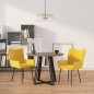 vidaXL Sillas de comedor 2 unidades terciopelo amarillo vidaXL Sillas de comedor 2 unidades terciopelo amarillo