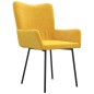 vidaXL Sillas de comedor 2 unidades terciopelo amarillo vidaXL Sillas de comedor 2 unidades terciopelo amarillo