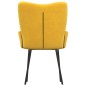 vidaXL Sillas de comedor 2 unidades terciopelo amarillo vidaXL Sillas de comedor 2 unidades terciopelo amarillo