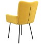 vidaXL Sillas de comedor 2 unidades terciopelo amarillo vidaXL Sillas de comedor 2 unidades terciopelo amarillo