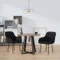 vidaXL Sillas de comedor 2 unidades terciopelo negro vidaXL Sillas de comedor 2 unidades terciopelo negro