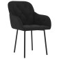 vidaXL Sillas de comedor 2 unidades terciopelo negro vidaXL Sillas de comedor 2 unidades terciopelo negro
