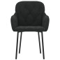 vidaXL Sillas de comedor 2 unidades terciopelo negro vidaXL Sillas de comedor 2 unidades terciopelo negro