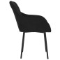 vidaXL Sillas de comedor 2 unidades terciopelo negro vidaXL Sillas de comedor 2 unidades terciopelo negro