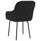 vidaXL Sillas de comedor 2 unidades terciopelo negro vidaXL Sillas de comedor 2 unidades terciopelo negro