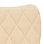 vidaXL Sillas de comedor 2 unidades tela color crema vidaXL Sillas de comedor 2 unidades tela color crema