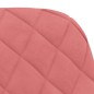 vidaXL Sillas de comedor 2 unidades terciopelo rosa vidaXL Sillas de comedor 2 unidades terciopelo rosa