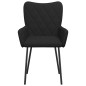 vidaXL Sillas de comedor 2 unidades tela negro