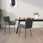 vidaXL Sillas de comedor 2 unidades tela gris oscuro vidaXL Sillas de comedor 2 unidades tela gris oscuro