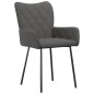 vidaXL Sillas de comedor 2 unidades tela gris oscuro vidaXL Sillas de comedor 2 unidades tela gris oscuro