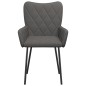 vidaXL Sillas de comedor 2 unidades tela gris oscuro vidaXL Sillas de comedor 2 unidades tela gris oscuro