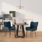 vidaXL Sillas de comedor 2 unidades terciopelo azul vidaXL Sillas de comedor 2 unidades terciopelo azul