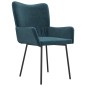 vidaXL Sillas de comedor 2 unidades terciopelo azul vidaXL Sillas de comedor 2 unidades terciopelo azul