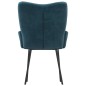 vidaXL Sillas de comedor 2 unidades terciopelo azul vidaXL Sillas de comedor 2 unidades terciopelo azul