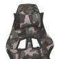 vidaXL Silla gaming de masaje con reposapiés tela negro y camuflaje vidaXL Silla gaming de masaje con reposapiés tela negro y camuflaje