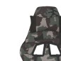 vidaXL Silla gaming de masaje con reposapiés tela negro y camuflaje vidaXL Silla gaming de masaje con reposapiés tela negro y camuflaje