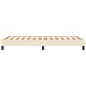 vidaXL Estructura de cama de cuero sintético color crema 90x200 cm vidaXL Estructura de cama de cuero sintético color crema 90x200 cm