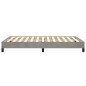 vidaXL Estructura de cama de terciopelo gris claro 120x200 cm