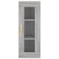 vidaXL Aparador alto madera contrachapada gris Sonoma 34,5x34x180 cm vidaXL Aparador alto madera contrachapada gris Sonoma 34,5x34x180 cm