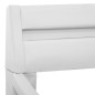 vidaXL Estructura de cama con LED cuero sintético blanco 140x200 cm vidaXL Estructura de cama con LED cuero sintético blanco 140x200 cm