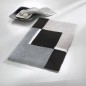 Kleine Wolke Alfombra de baño Dakota platino gris y negro 55x65 cm Kleine Wolke Alfombra de baño Dakota platino gris y negro 55x65 cm