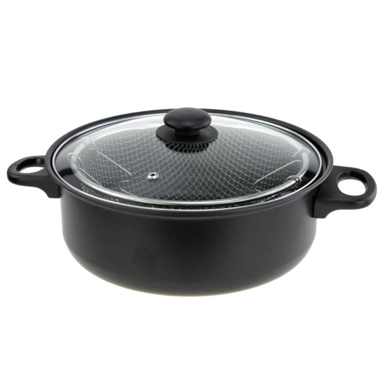 Excellent Houseware Sartén con tapa de vidrio 26 cm Excellent Houseware Sartén con tapa de vidrio 26 cm