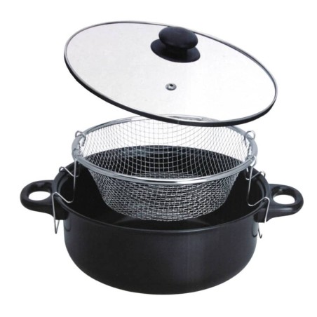 Excellent Houseware Sartén con tapa de vidrio 26 cm