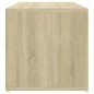 vidaXL Banco zapatero de contrachapada blanco y roble 105x35x35 cm