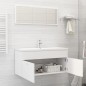 vidaXL Juego de muebles de baño 2 pzas madera contrachapada blanco vidaXL Juego de muebles de baño 2 pzas madera contrachapada blanco