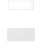 vidaXL Juego de muebles de baño 2 pzas madera contrachapada blanco vidaXL Juego de muebles de baño 2 pzas madera contrachapada blanco