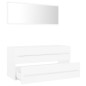 vidaXL Juego de muebles de baño 2 pzas madera contrachapada blanco vidaXL Juego de muebles de baño 2 pzas madera contrachapada blanco
