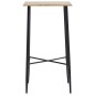 vidaXL Juego de mesa alta y taburetes 5 piezas tela negra vidaXL Juego de mesa alta y taburetes 5 piezas tela negra