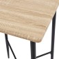 vidaXL Juego de mesa alta y taburetes 5 piezas tela negra vidaXL Juego de mesa alta y taburetes 5 piezas tela negra