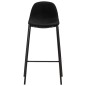 vidaXL Juego de mesa alta y taburetes 5 piezas tela negra vidaXL Juego de mesa alta y taburetes 5 piezas tela negra