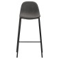 vidaXL Juego de mesa alta y taburetes 5 piezas tela gris oscuro vidaXL Juego de mesa alta y taburetes 5 piezas tela gris oscuro