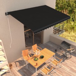 vidaXL Toldo retráctil automático gris antracita 500x300 cm