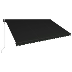 vidaXL Toldo retráctil automático gris antracita 500x300 cm