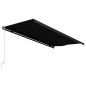 vidaXL Toldo retráctil automático gris antracita 500x300 cm