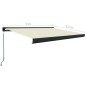 vidaXL Toldo de carrete manual color crema 300x250 cm vidaXL Toldo de carrete manual color crema 300x250 cm